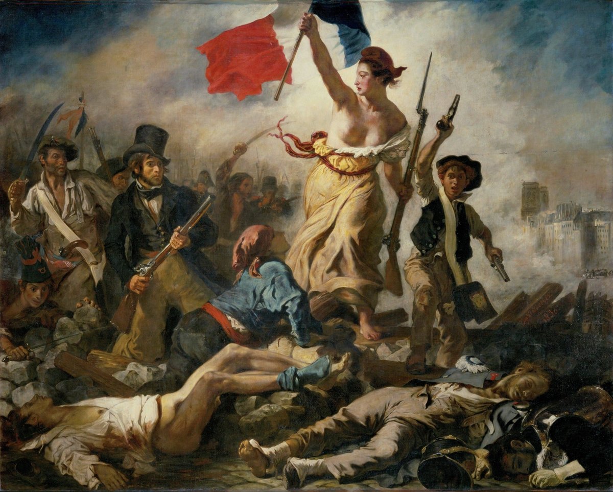 pinturas en formato digital reproducciones de obras famosasArte icónico para espacios con la pintura La libertad guiando al pueblo de Delacroix