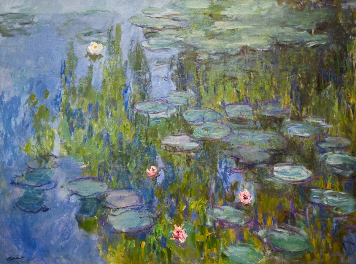 ideas originales para regalar, Nenúfares de Claude Monet, arte impresionista para ambientes refinados y colecciones de arte decorativo