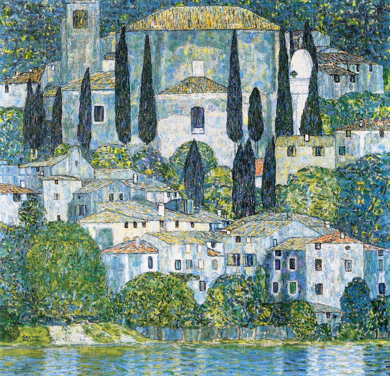 La iglesia de cassone famoso cuadro Gustav Klimt